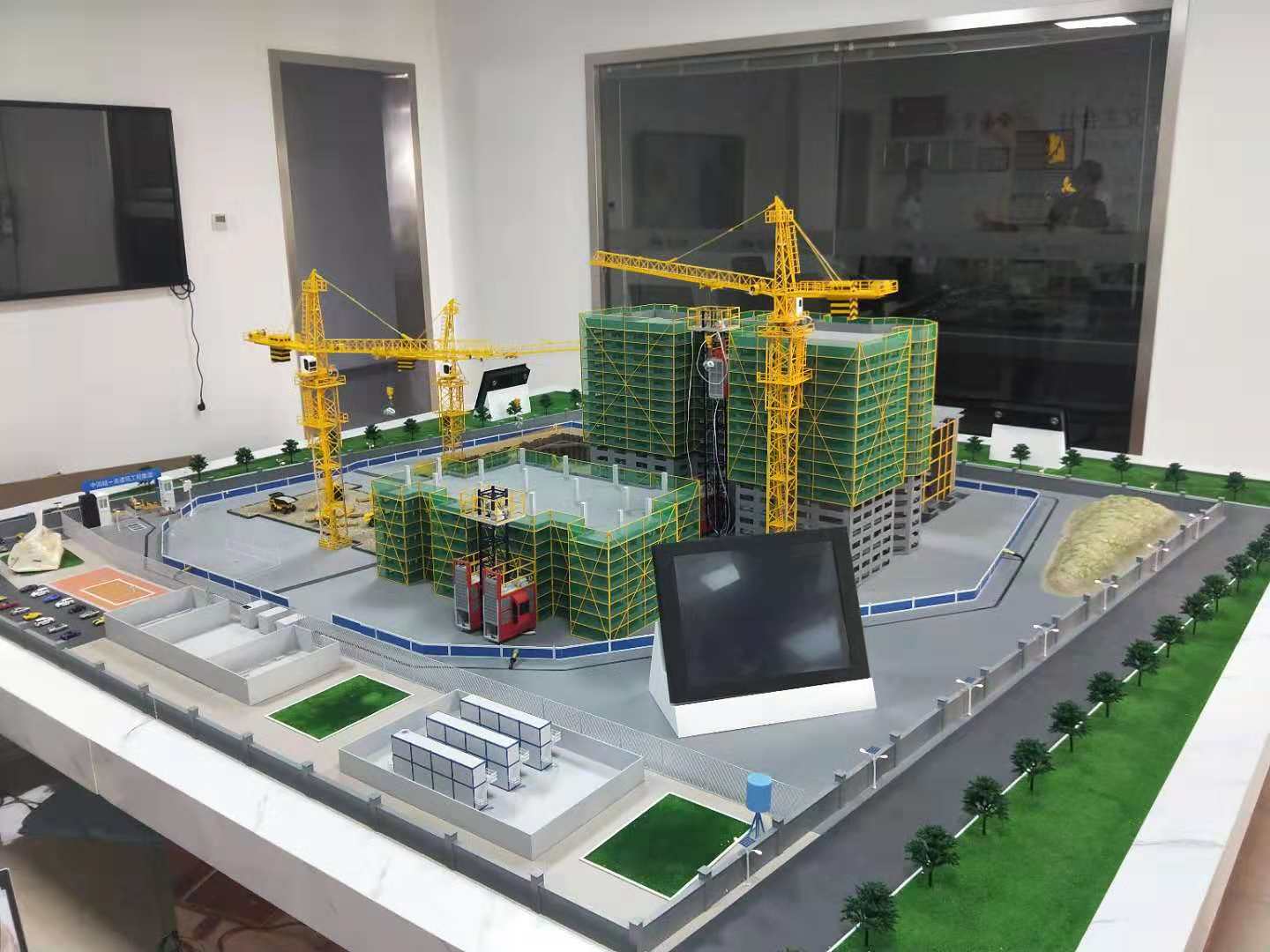 连平县建筑施工场景模型